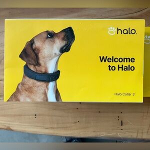 Halo M/L Collar with White and Black Accents